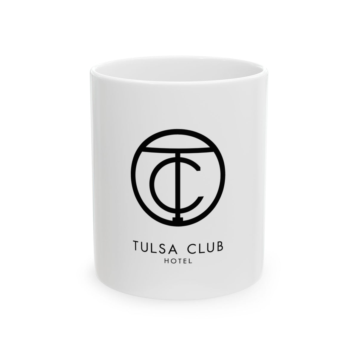 Tulsa Club Hotel Ceramic Mug – Minimal Logo Coffee Cup (11oz & 15oz)