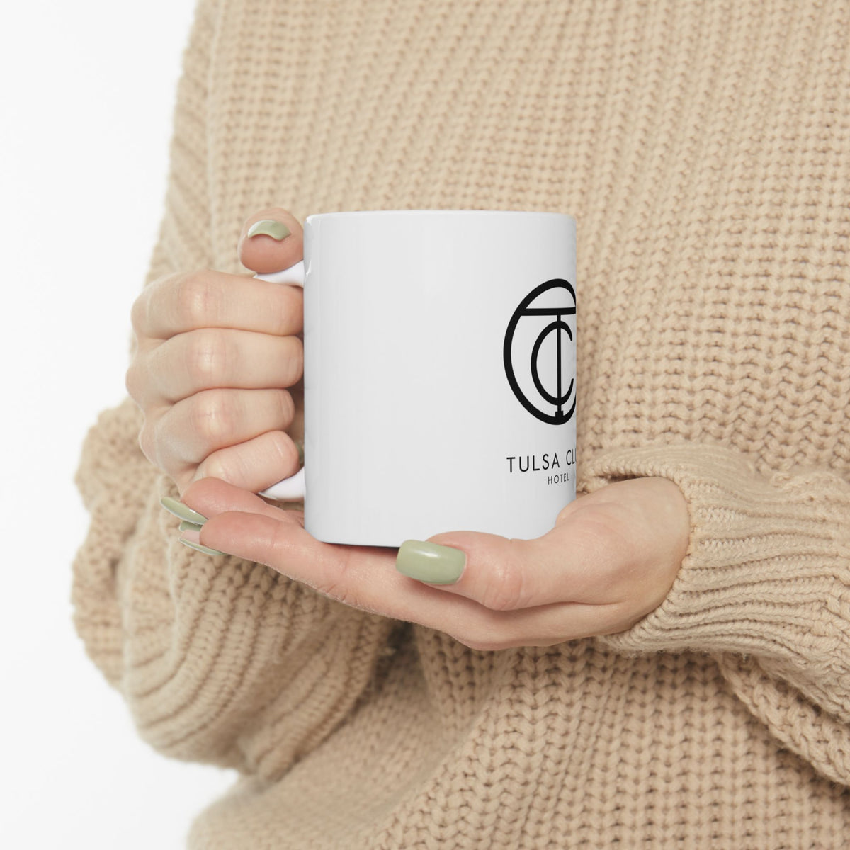 Tulsa Club Hotel Ceramic Mug – Minimal Logo Coffee Cup (11oz & 15oz)